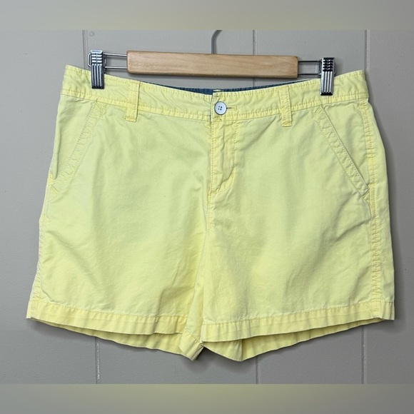 G.H. Bass Yellow 100% Cotton Bermuda Shorts Womens Size 4 - Picture 8 of 8